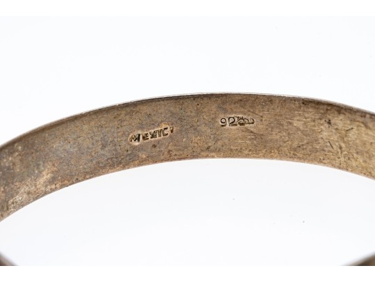 Three Stylish Sterling Cuff Bracelets