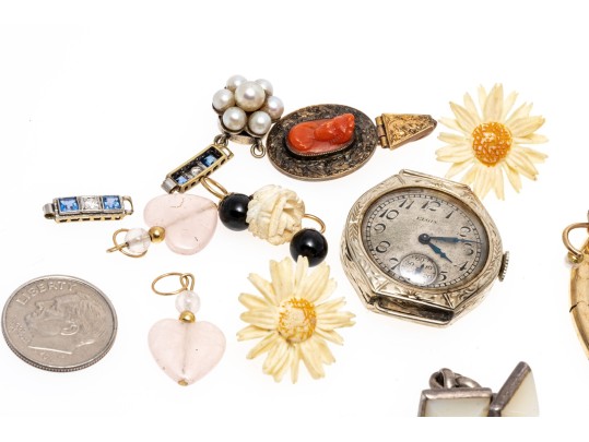 Collection Of Scrap And Fashon Jewelry