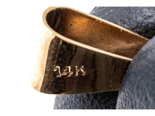 Stunning Pear Cut Smoky Quartz 14K Pendant