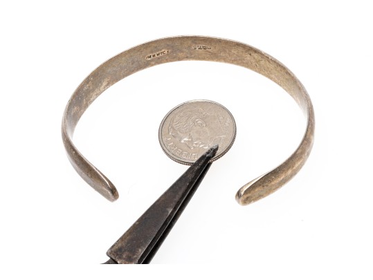 Three Stylish Sterling Cuff Bracelets