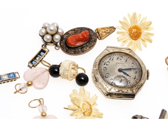 Collection Of Scrap And Fashon Jewelry