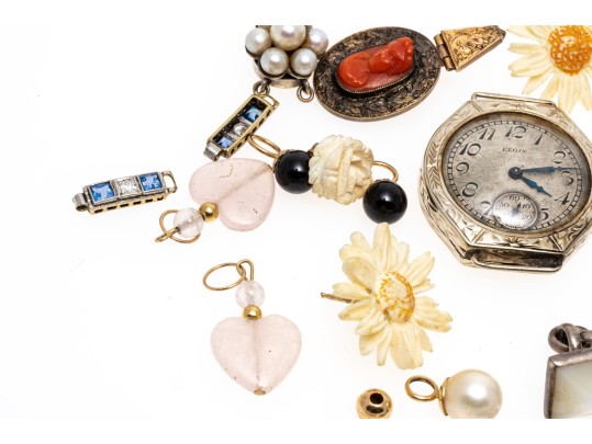 Collection Of Scrap And Fashon Jewelry