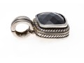 Sterling And Black Onyx Pedant Necklace