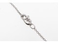 14k White Gold And Diamond Pendant Necklace