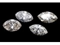 Loose Stones: 4 Marques Cut Diamonds, 0.99 TCW
