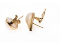 Elegant 14K Teardrop Mabe Pearl Earrings