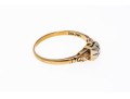 14k Gold Tiny Round Diamond Solitaire, App. 0.02 CTS, Size 5.5