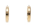 14k Yellow Gold Wide Hoop Earrings