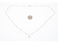 14k White Gold And Diamond Pendant Necklace