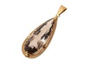 Stunning Pear Cut Smoky Quartz 14K Pendant