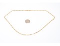 14k Yellow Gold Figaro Chain Necklace, 18