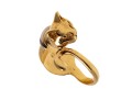 Charming 18K Cat Form Ring, Size 4.5