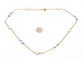 14K Stationed Amentyst Chain Necklace