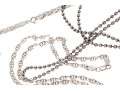 Sterling Silver Chain Necklaces And Bracelet