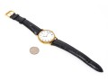 Classic Movado Quartz Watch With Leather Bracelet