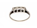 Vintage 14K White Gold Old European Cut Diamond Ring, Size 7+