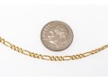 14k Yellow Gold Figaro Chain Necklace, 18