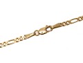 14k Yellow Gold Figaro Chain Necklace, 18