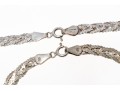 Sterling Silver Chain Necklaces And Bracelet