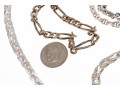 Sterling Silver Chain Necklaces And Bracelet