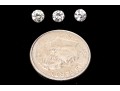 Loose Stones: 3 Round Brilliant Diamond, 0.54 TCW