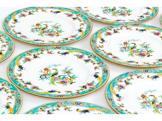 Set Of 10 English Sinclair China Service Dishes