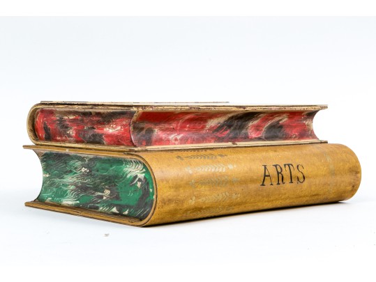 Awesome Vintage Italian Toleware Faux Book Box