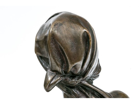 Emmanuel Villanis (French, 1858-1914) Bronze Bust, 'Fille De Bohème'