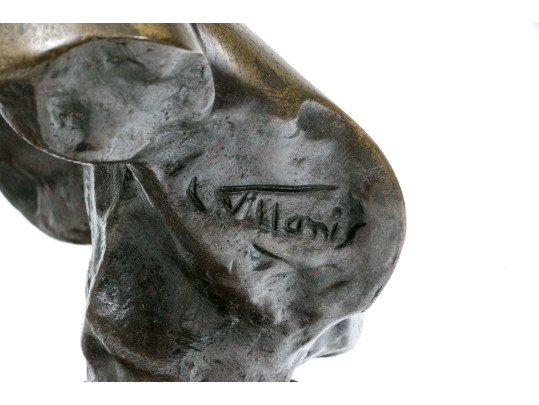 Emmanuel Villanis (French, 1858-1914) Bronze Bust, 'Fille De Bohème'