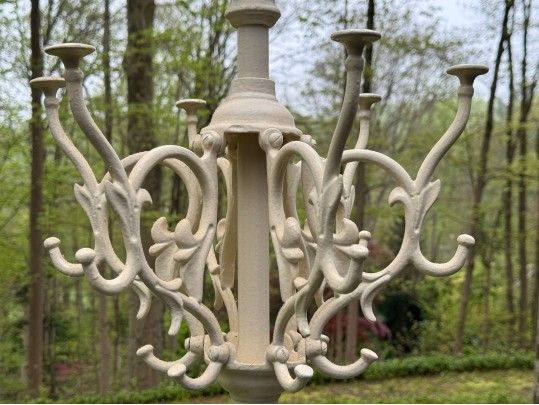 Antique Art Nouveau Cast Iron Hall Tree