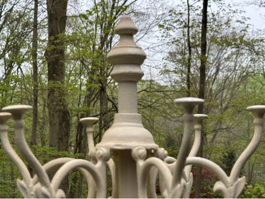 Antique Art Nouveau Cast Iron Hall Tree