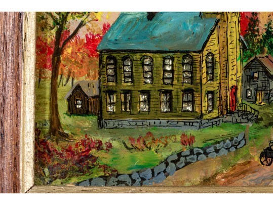 Milton Bond (1918-2010, American) Reverse Glass Painting