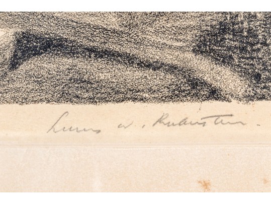 Lewis W Rubenstein (American, 1908-2003) Lithograph