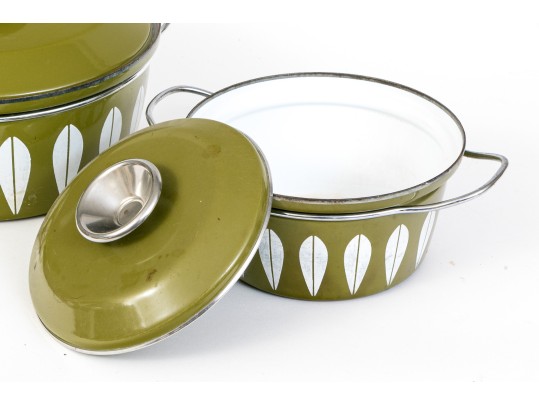 Two MCM Scandinavian Catherine Holm Ceramic Cooking Pots