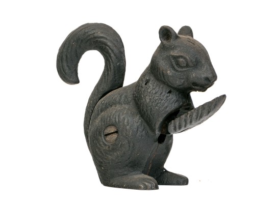 Awesome Antique Cast Iron Squirrel Form Nut Cracker