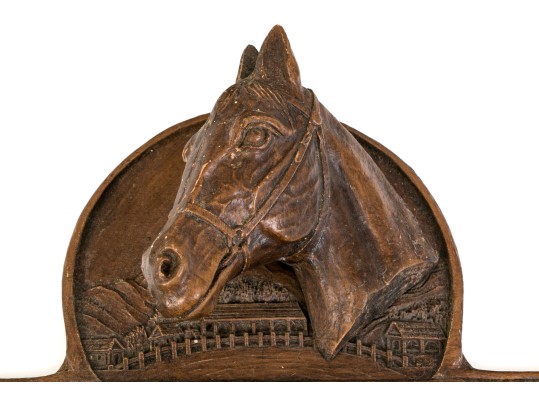 Pair Of Rustic Vintage Wall Mounted Leash / Hat Hangers