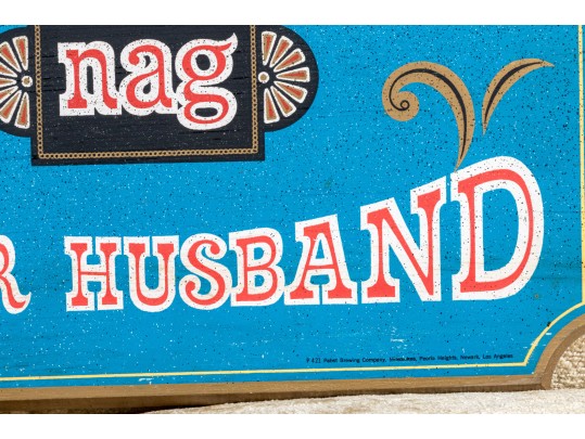 Pabst Blue Ribbon Vibrant Painted Bar Sign