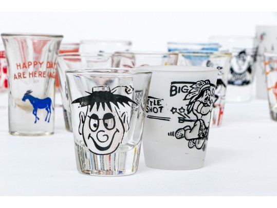 Awesome Collection Of 27 Assorted Shot Glasses