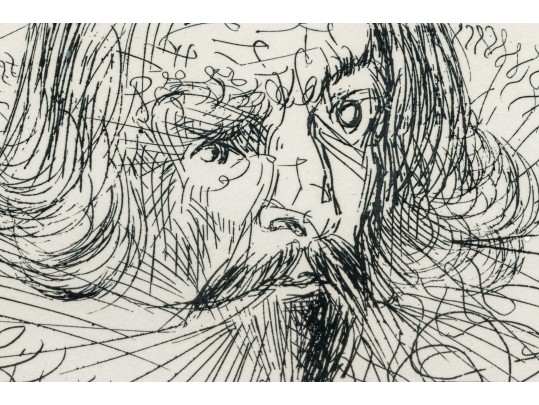 Salvador Dali (Spanish, 1904-1989) “Cervantes” Etching