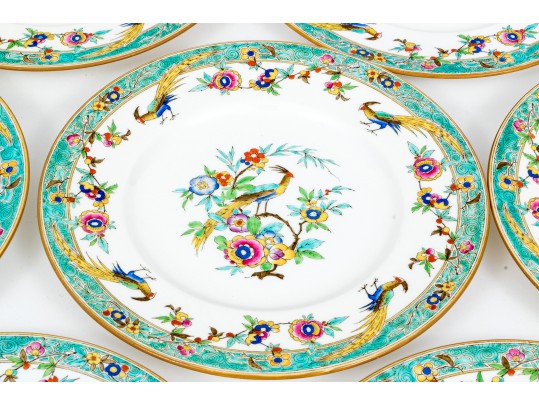 Set Of 10 English Sinclair China Service Dishes