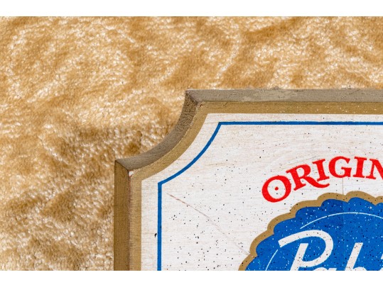 Pabst Blue Ribbon Vibrant Painted Bar Sign