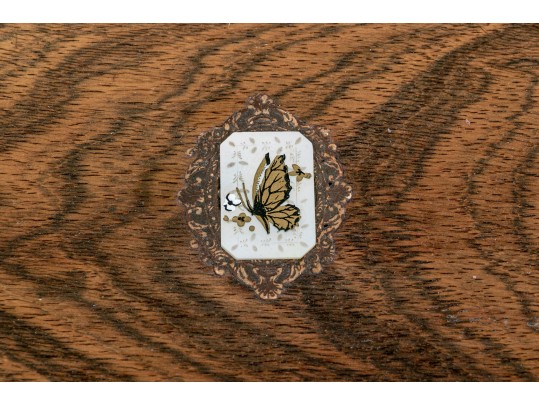 Vintage Mahogany Flip Top Writing Desk