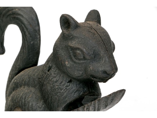 Awesome Antique Cast Iron Squirrel Form Nut Cracker
