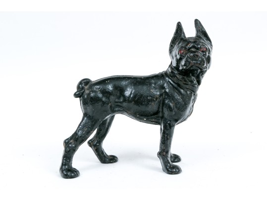 Vintage Cast Iron ‘Boxer’ Form Door Stop