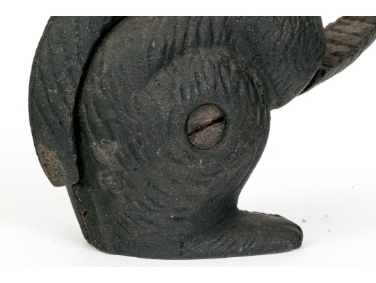 Awesome Antique Cast Iron Squirrel Form Nut Cracker