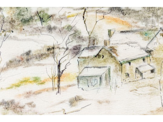 Watercolor On Paper Landscape