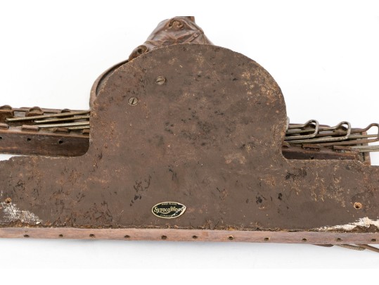 Pair Of Rustic Vintage Wall Mounted Leash / Hat Hangers