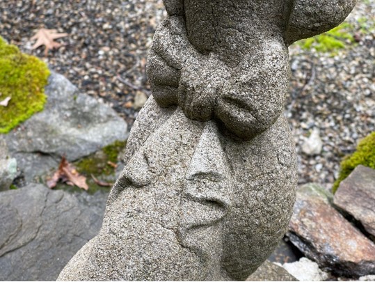 Cast Concrete Poodle Sculpture