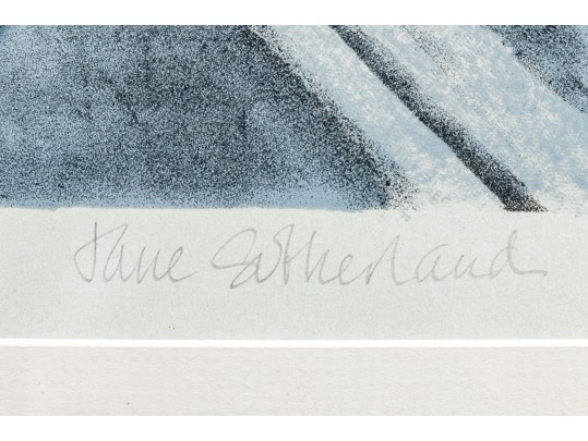 Limited Edition Lithograph, Landscape At Night