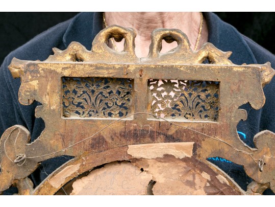 Royal Vienna Hand Painted Cabinet Plate With Raised Gilt